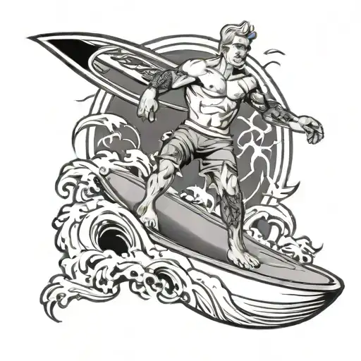 Cody Surfs Up Holding Surfboards