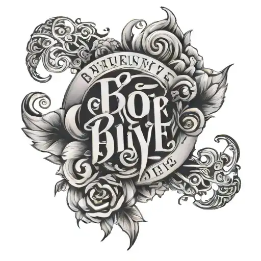 Barrientos Lettering On Fore Arm