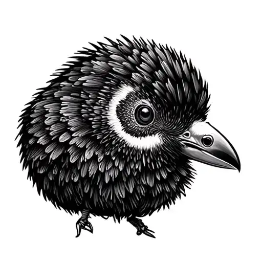 Black Kiwi Bird