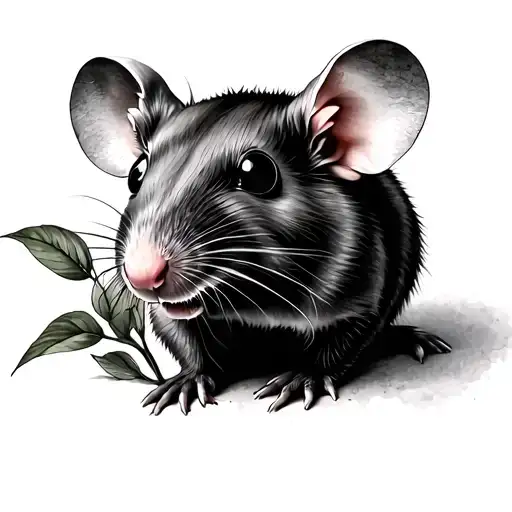 Rat Botanical Illustration