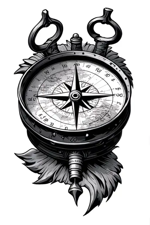 Vikinger Compass With Map