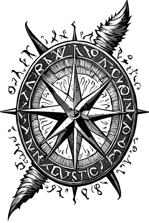 Vikings Compass Runes