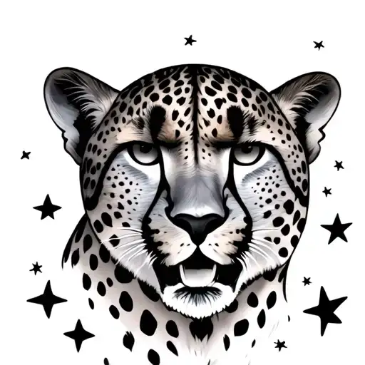 Cheetah Print With Stars