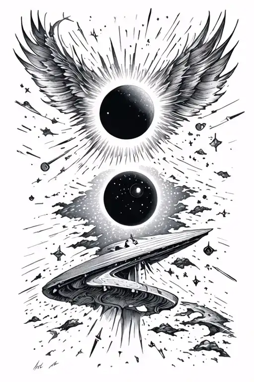Total Solar Eclipse And Meteor Shower