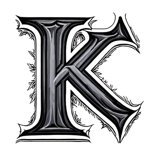 Crossed Out Letter K