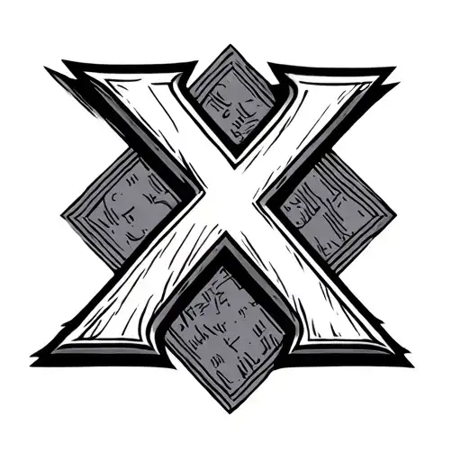 The Letter K Crossed Out With An X