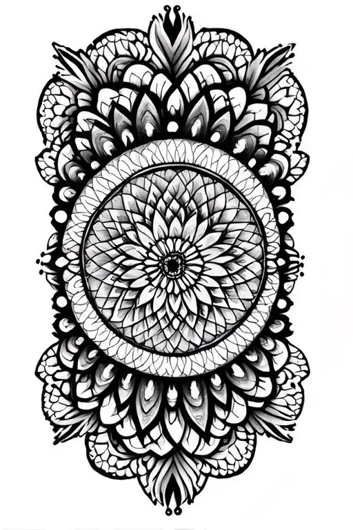 Geometric Mandala Dot Work