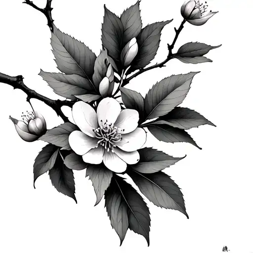 Cherry Blossom Branch Wrapped