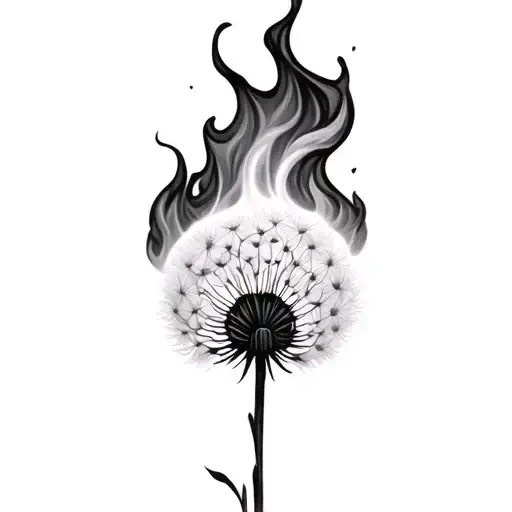 Dandilion Blowing Fire