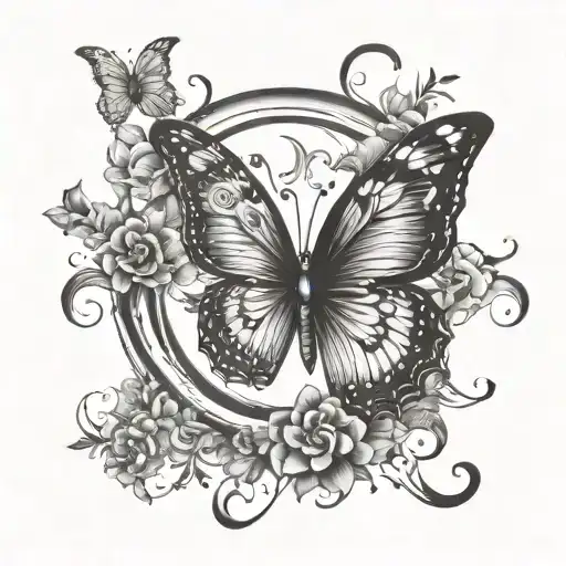 Butterfly Sun And Moon