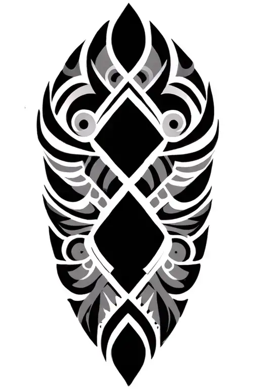 Polynesian Tribal Lowerhalf Sleeve With Shading In Patterns