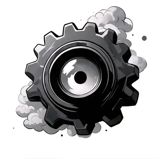 Gear 5 Luffy Cloud Background Looking Through Lens