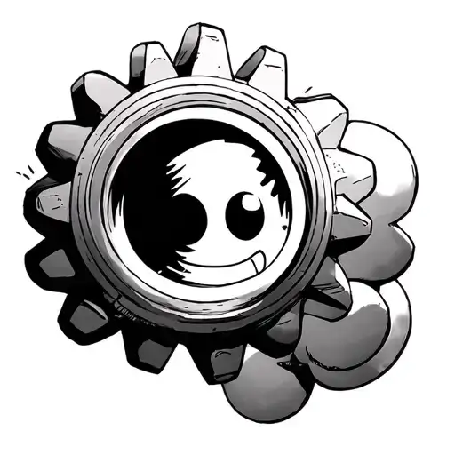 One Piece Gear 5 Luffy Cloud Background Looking Through Lens