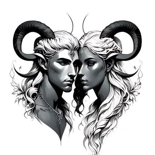 Gemini Man And Aries Woman Couple With Love