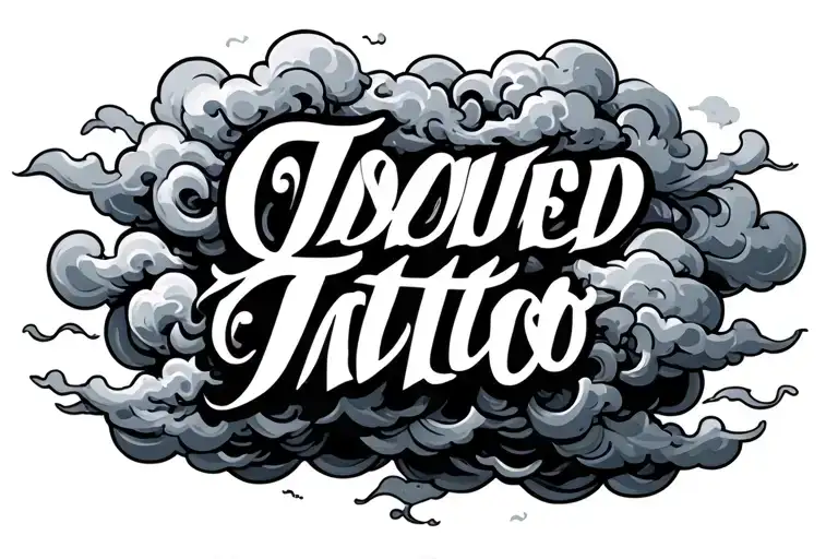 Clouds Surrounding Words Written