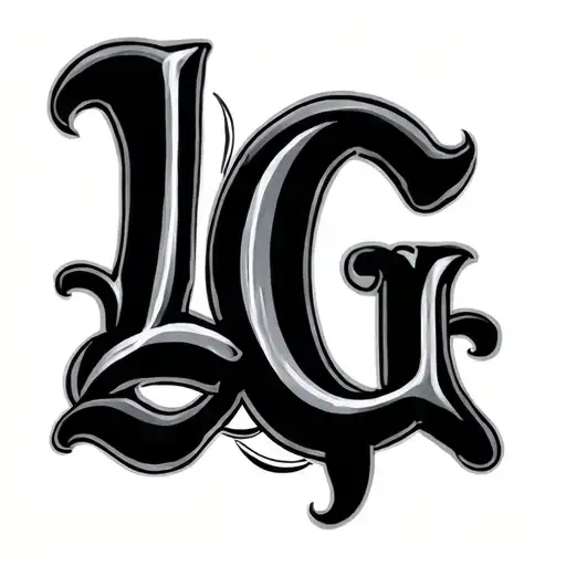 Crossed Letters L And G