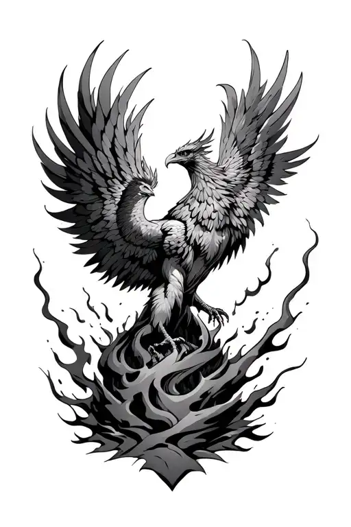 Phoenix Rising From Ashes