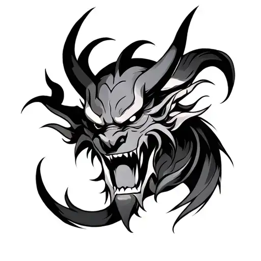 Japanese Oni Demon Samuri