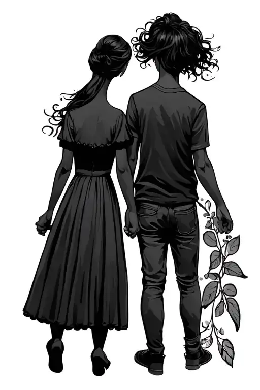 Father Daughter Holding Hands