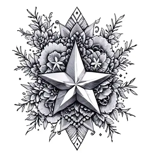 Stars And Lace Hand