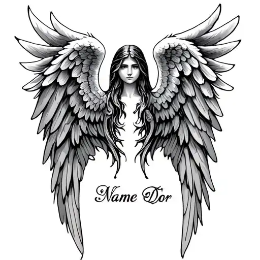 Angel Wings With Name