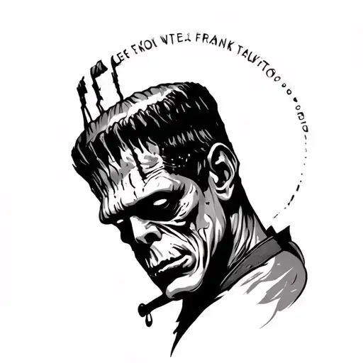 Subtle Frankenstein Tattoo Design
