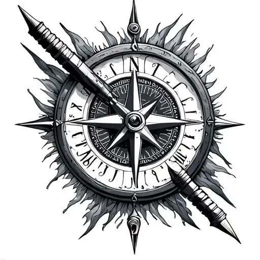 Poseidon And Compass