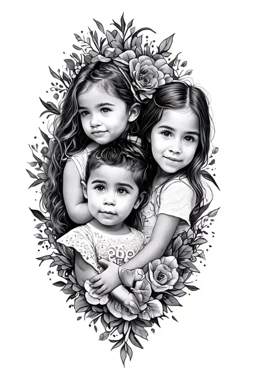 Childrens Names Incorporated Into The Design