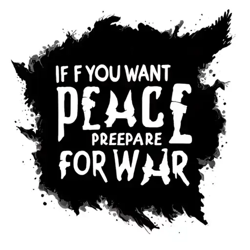If You Want Peace Prepare For War