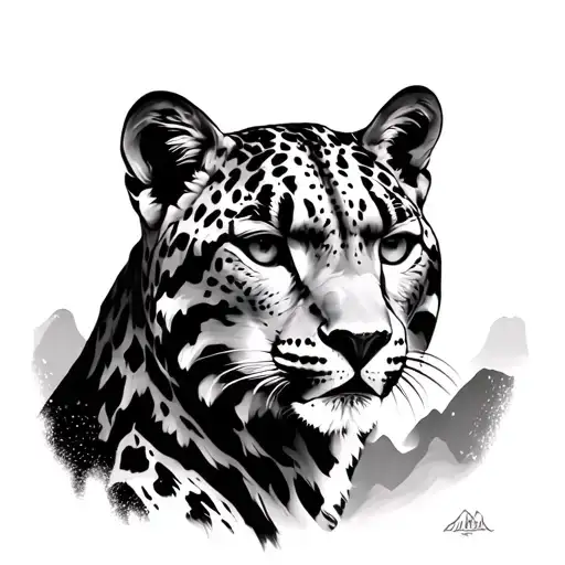 Snow Leopard Mountain Landscape