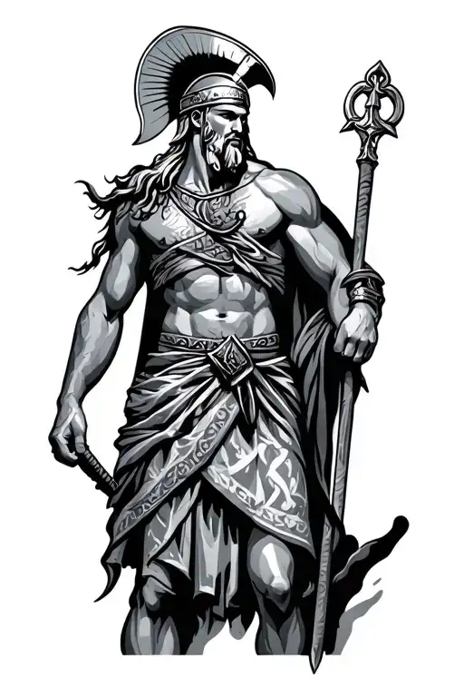 Greek Spartan Greek God