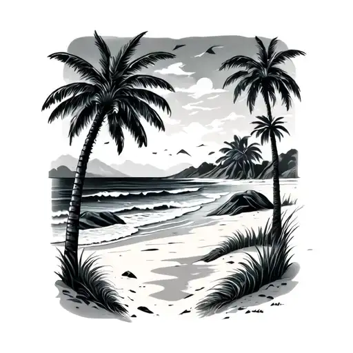 Beach And Desert Scenery