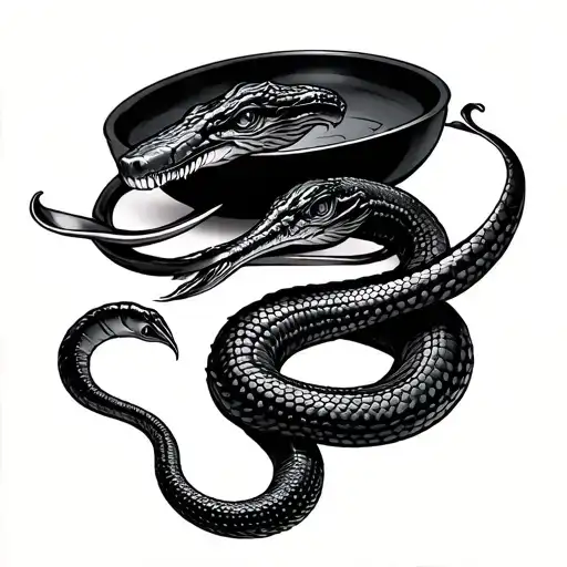 Cobra With Frying Pan