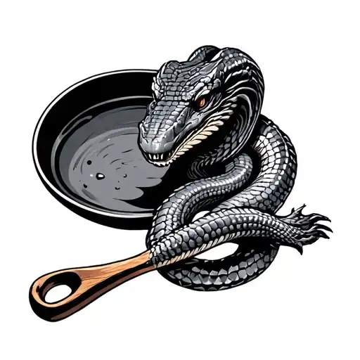 Cobra With Frying Pan