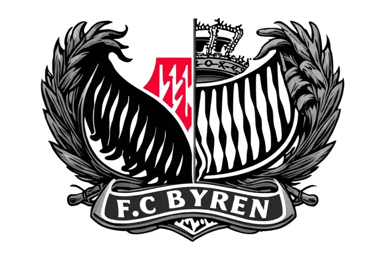 Fc Bayern Logo Old Munich Logo Combined Together