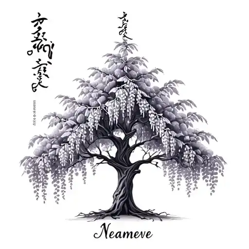 Wisteria Tree With Name