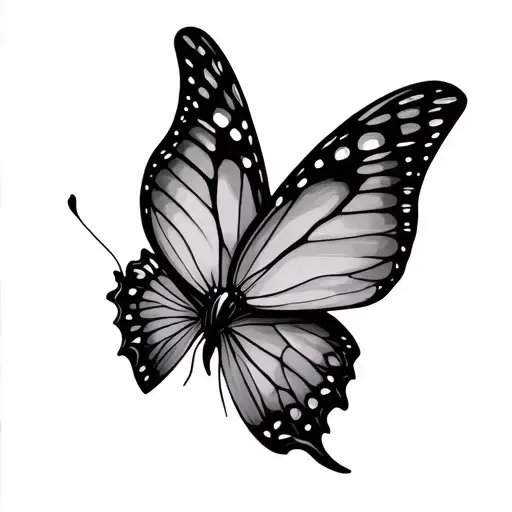 Butterfly And Face