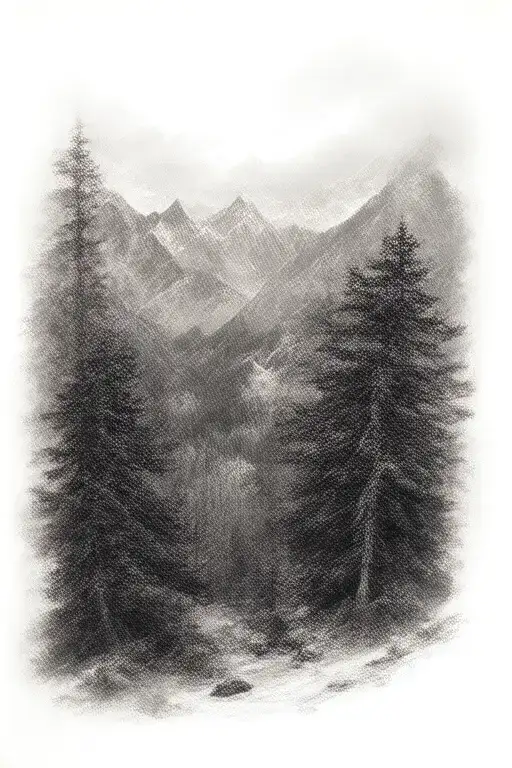 Western Outdoors Mountains Trees