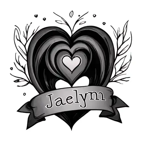 Jaelynn Name With A Heart At The End