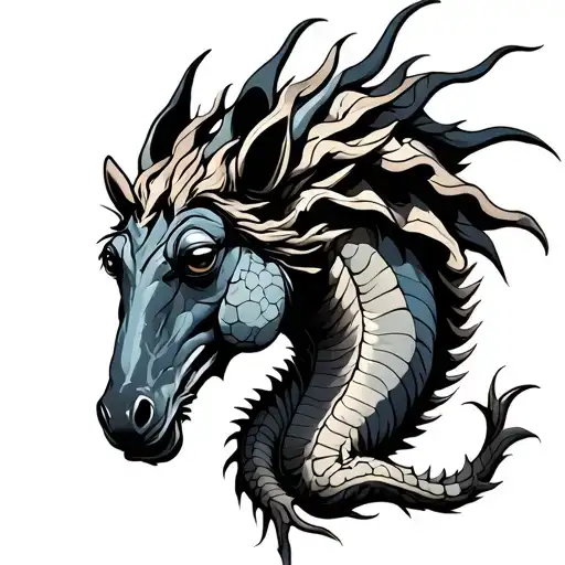 Dragon Armd Horses And Frogs