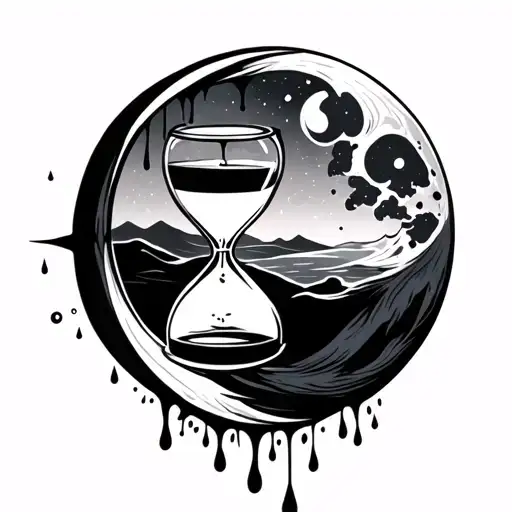 Sand & Rain In Hourglass Moon