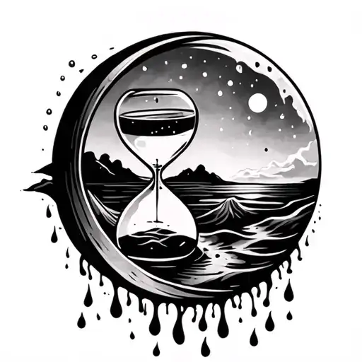 Sand & Rain In Hourglass Moon