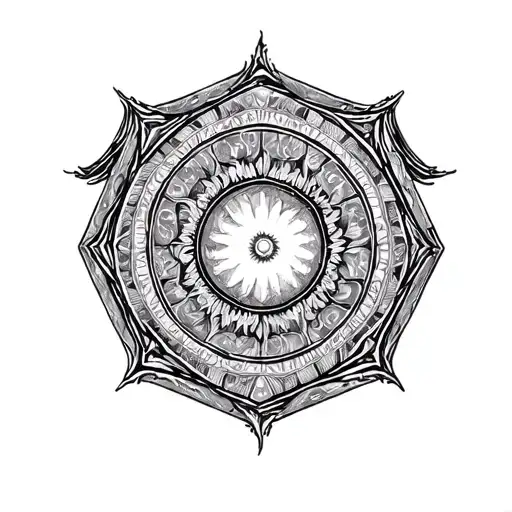 The Essence Of Life Inside A Concentric Octagon