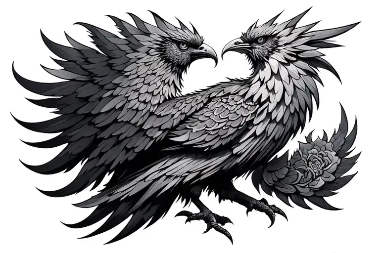 Mandala With Phoenix