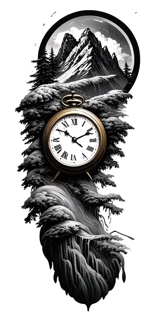 Clock Surrounded My Mountain