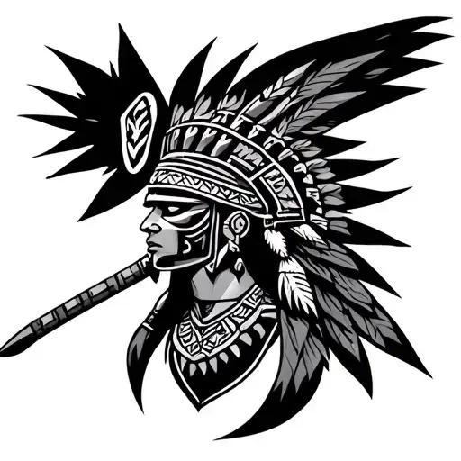 Aztec Warrior Tribal