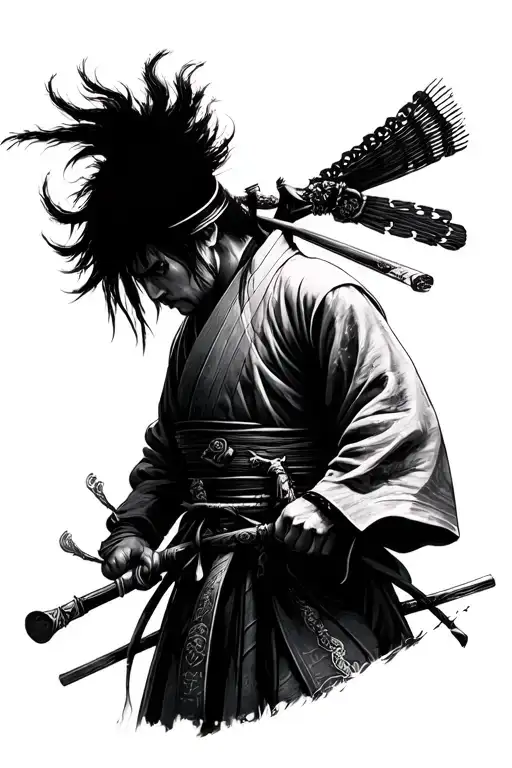 Miyamoto Musashi Tattoo Design