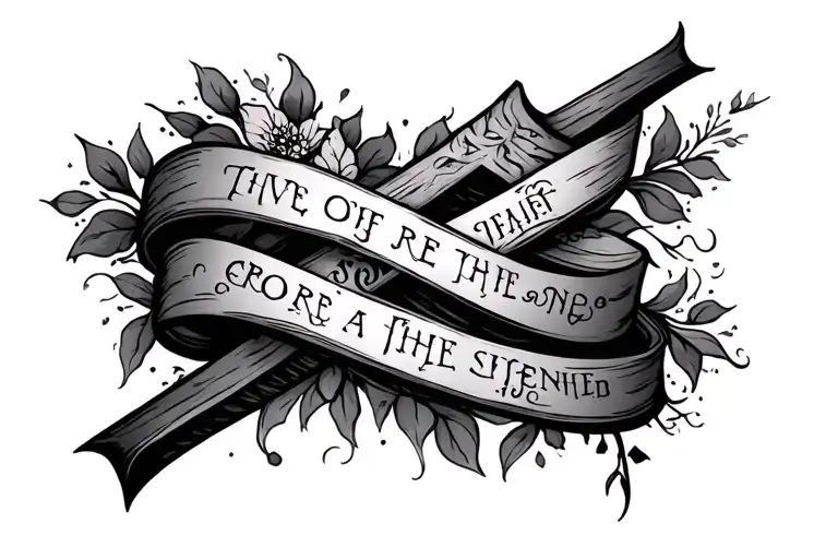 Cross With Bible Verse Intertwined