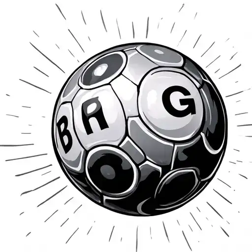 Faded Bingo Ball