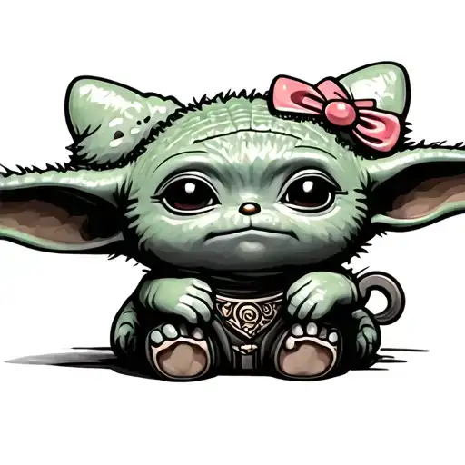 Hello Kitty Baby Yoda